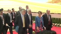 Malcolm Turnbull and Wife Stock Footage