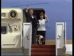 President returns to W.House News Clip