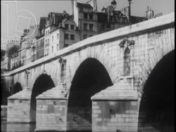 Street scenes and pigeon feeding in Paris. France, 1957 Stock Footage