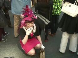 NYC's Annual Easter Bonnet Parade Stock Footage