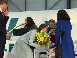William and Kate visit Pembroke oil refinery. News Clip