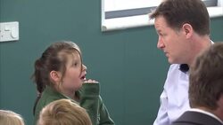 General Election 2015 - Nick Clegg Visits School In Chippenham News Clip