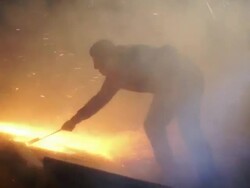 Greek Villages Celebrate Easter With Huge Firework Battle Stock Footage