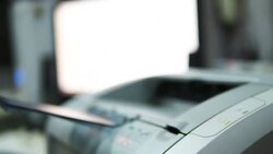 Printer at work Stock Footage