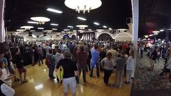 Wide Angle Of Entire Donald Trump Speech Showing Audience And Crowd Interactions And Reactions Pt.20 Stock Footage