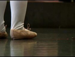 Little Feet Learning to Dance Stock Footage