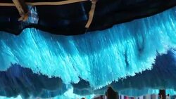 Plastic fibers swinging on the wind Stock Footage