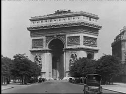 The Arc de Triomphe Stock Footage