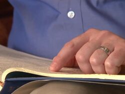 Reading Scripture Stock Footage