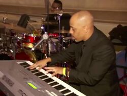 ATMOSPHERE - signage, event location, and band at Amazon Studios Premiere Screening for "Alpha House" Event at the Metropolitan Museum of Art Stock Footage