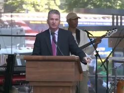 City Workers Rally For A New Contract At City Hall Stock Footage