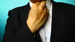 businessman Sore throat Stock Footage