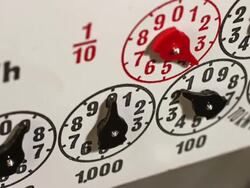 Electricity meter Stock Footage