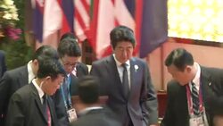 Shinzo Abe Japan PM Stock Footage