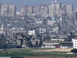 Aerial the Gaza Strip, Gaza, Israel Stock Footage