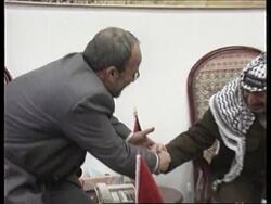 Gaza - Albanian Prime Minister meets Arafat News Clip
