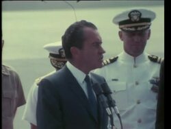 Nixon's Speech On Departure From Midway Island (A) News Clip