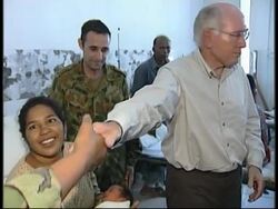 WRAP Howard visits Aceh; adds Howard praising army's cooperation News Clip