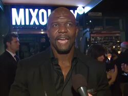 INTERVIEW: Terry Crews on Arnold Schwarzenegger at Arnold Schwarzenegger celebrates the launch of his autobiography, TOTAL RECALL with a party at LA's Mixology101 on 10/5/12 in Los Angeles, CA. Stock Footage