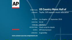 Taylor, Gill support music education Instructional Video