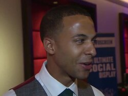 INTERVIEW - Marvin Humes on fatherhood at Arqiva Commercial Radio Awards Stock Footage