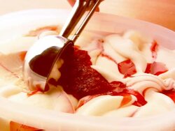 Vanila ice cream Stock Footage