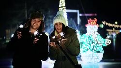 Couple with sparklers Stock Footage