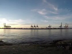 Cargo container shipping Stock Footage