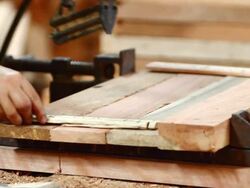 Sticking lumber Stock Footage