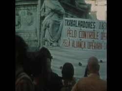 SYND 2 8 75 LEFTIST DEMONSTRATIONS IN LISBON News Clip