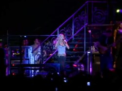 World's Largest Pajama Party Hosted by Pink and Ashlee Simpson sponsored by Victoria's Secret Stock Footage