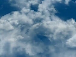INFINITE CLOUDS, BLUE SKY. - series_hyperclouds_G12 (loopable) Stock Footage