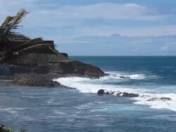 Old San Juan coast Stock Footage