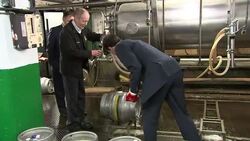 George Osborne Hammers Beer Barrel On Brewery News Clip