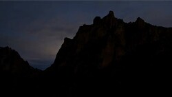 Starry Cloudy Smith Rocks Stock Footage