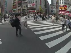 WS, Pedestrians in Shinjuku,Tokyo,Japan Stock Footage