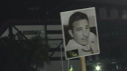 CLEAN : Cubans hold one more massive rally for Castro News Clip