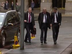 Harry Redknapp and son Jamie arriving at court News Clip