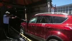 California County Urges Residents To Use Car Washes To Save Water Stock Footage