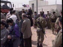 MIDDLE EAST: ISRAELI SOLDIERS FIRE LIVE AMMUNITION AT PROTESTERS News Clip