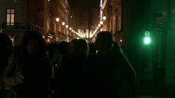 Rua Augusta at Night Stock Footage