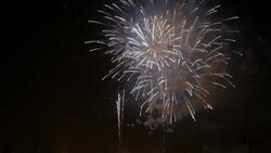 Firework display Stock Footage