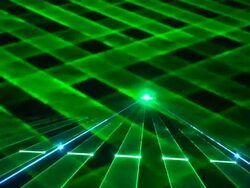 Stage colored laser lights Stock Footage