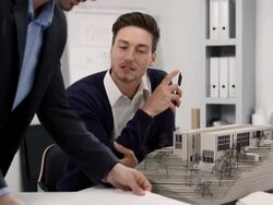 Architect meeting Stock Footage