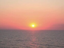 Sunrise at Sea Stock Footage
