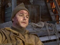 INTERVIEW Danny Dyer on how it is shooting in Norway, on the weather, on how he enjoys snow, on how he's been waiting for this role for a long time at the Age of Heroes Set Visit at Haugesund . (Footage by WireImage Video/GettyImages) Stock Footage