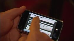 Anonymous user with original Apple Iphone News Clip