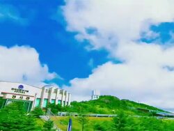 WS T/L POV View of Bohyeonsan Mountain and Observatory / Yeongcheon, Gyeongsangbuk-do, South Korea  Stock Footage