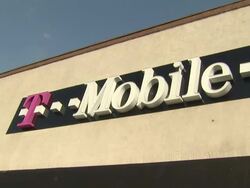 Atmosphere: Signage at the Sam Perkins Greets Fans At T-Mobile And Gears Up For NBA All-Star 2011 In Los Angeles at Huntington Park CA. (Footage by WireImage Video/GettyImages) Stock Footage