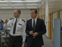 David Cameron visits Met Police Gold Command News Clip
